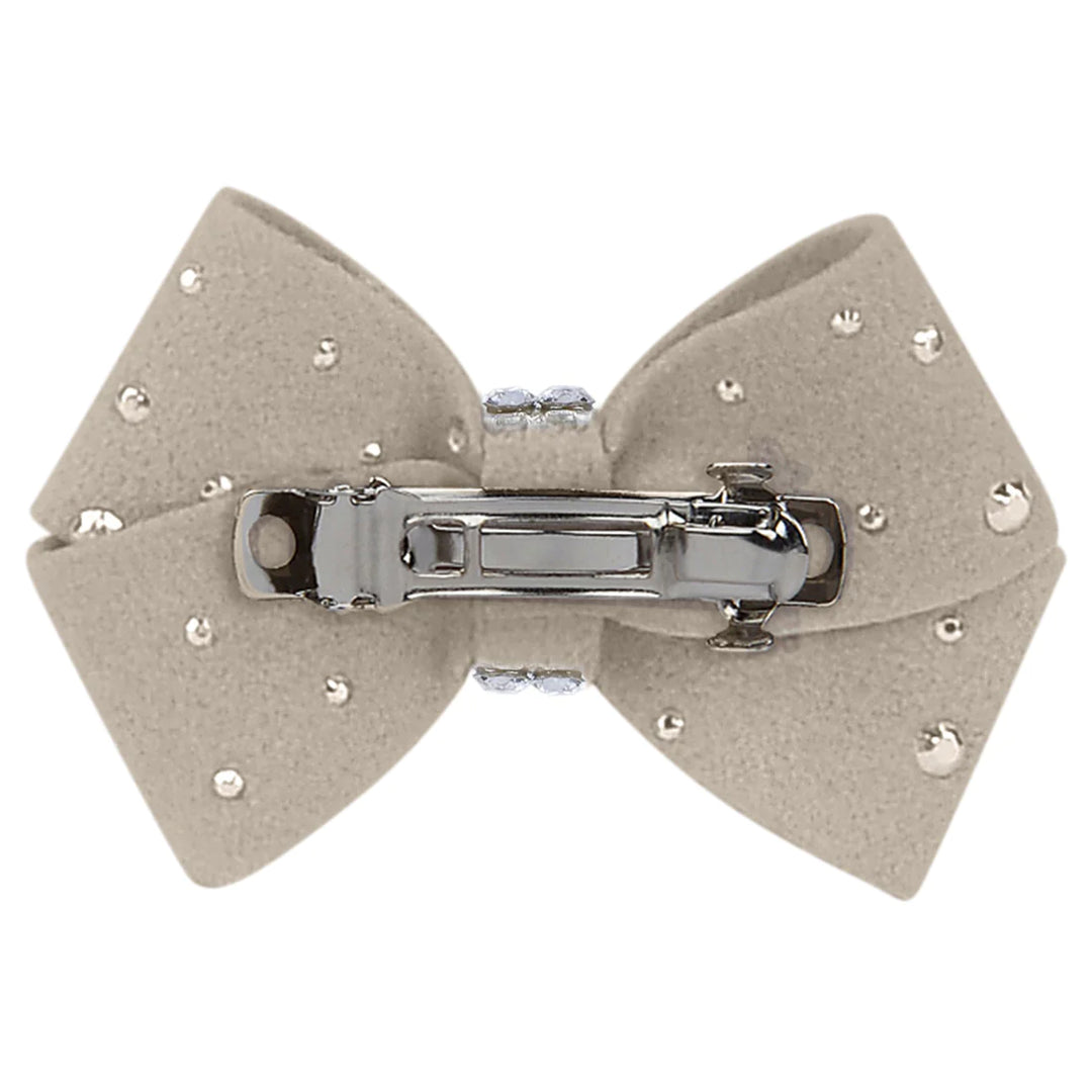 Nouveau Bow Hair Bow with Silver Stardust-