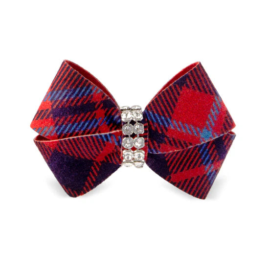 Scotty Nouveau Bow Hair Bow-XS-Chestnut Plaid-