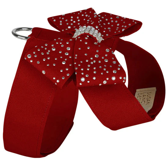 Silver Stardust Nouveau Bow Tinkie Harness-TC-Red-