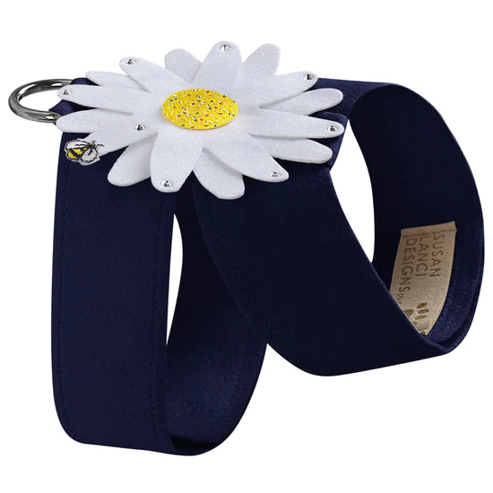 Large Daisy with AB Crystal Stellar Center Tinkie Harness-TC-Indigo-