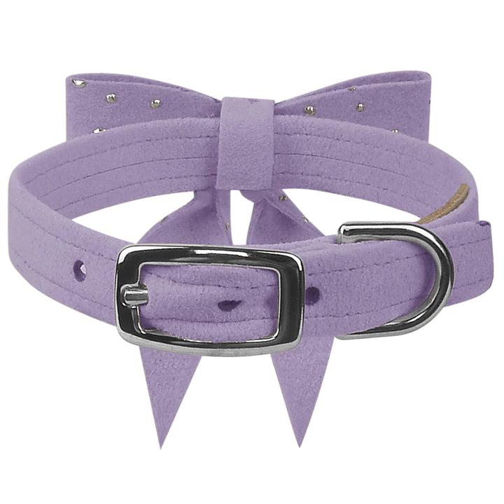 Silver Stardust Tail Bow Collar-