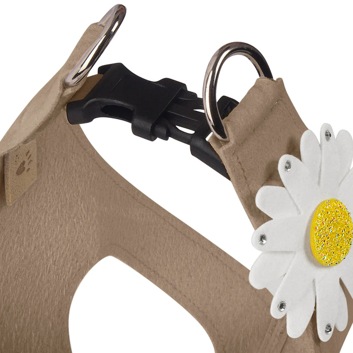 Large Daisy with AB Crystal Stellar Center Step In Harness-Classic Neutrals-