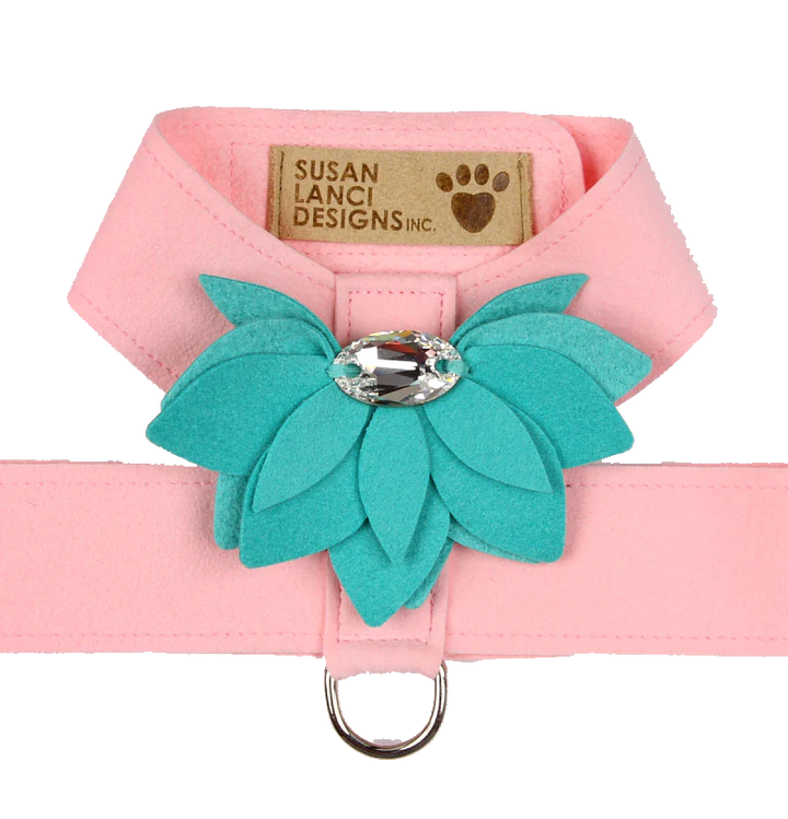 Water Lily Tinkie Harness-TC-Puppy Pink With Bimini Blue-