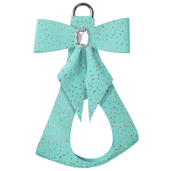 Silver Stardust Tail Bow Step In Harness-Pretty Pastels-