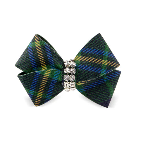 Scotty Nouveau Bow Hair Bow-XS-Forest Plaid-