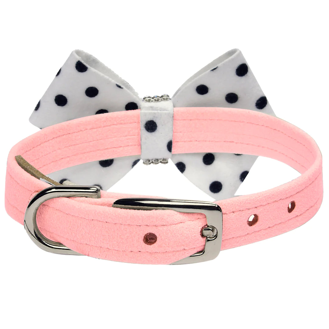 Polka Dot Nouveau Bow Collar-