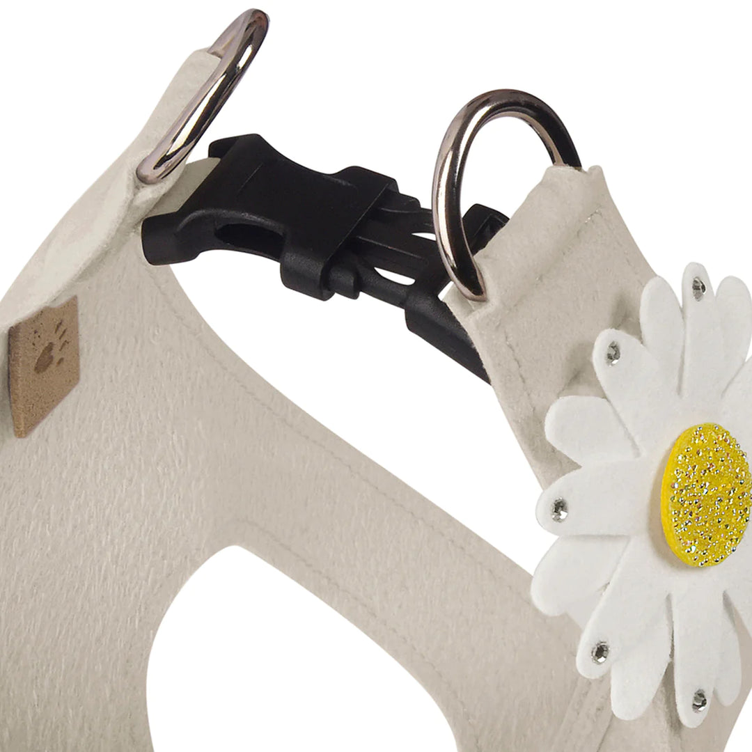 Large Daisy with AB Crystal Stellar Center Step In Harness-Classic Neutrals-