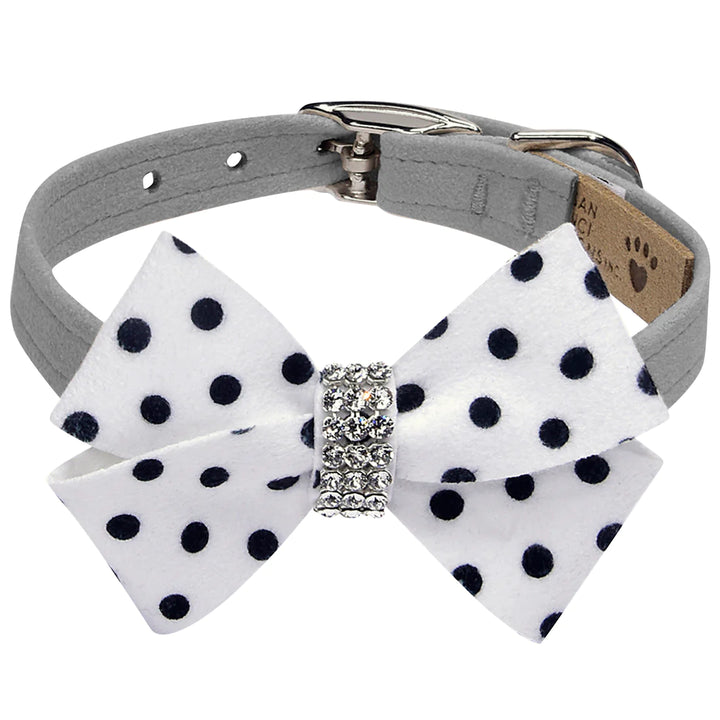 Polka Dot Nouveau Bow Collar-