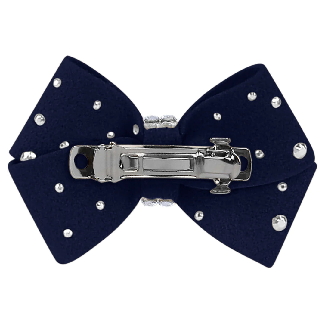 Nouveau Bow Hair Bow with Silver Stardust-