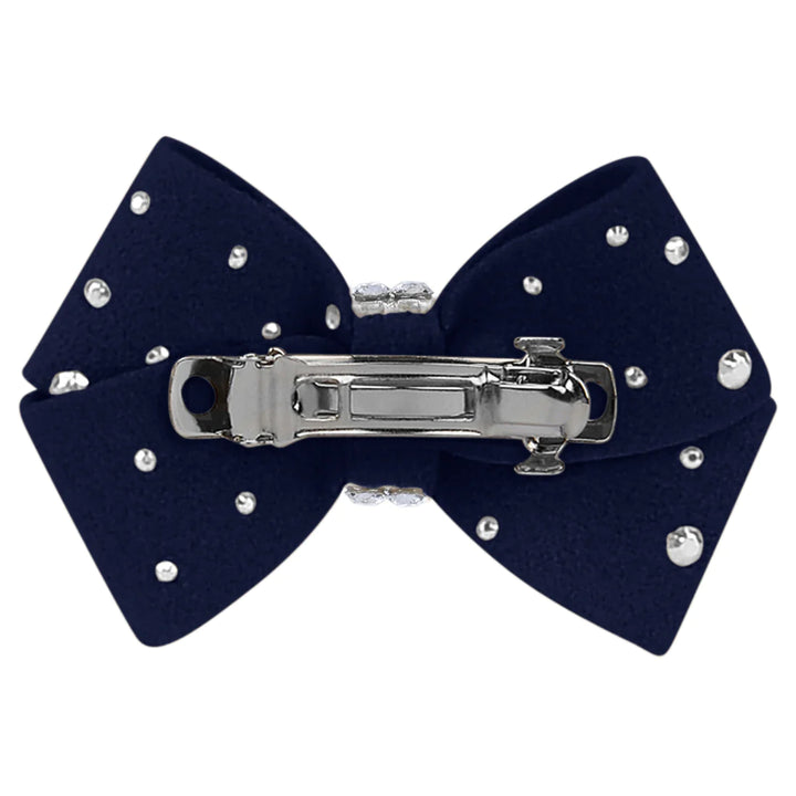 Nouveau Bow Hair Bow with Silver Stardust-