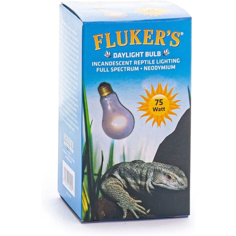 Flukers Neodymium Incandescent Full Spectrum Daylight Bulbs for Reptiles - 75 watt-