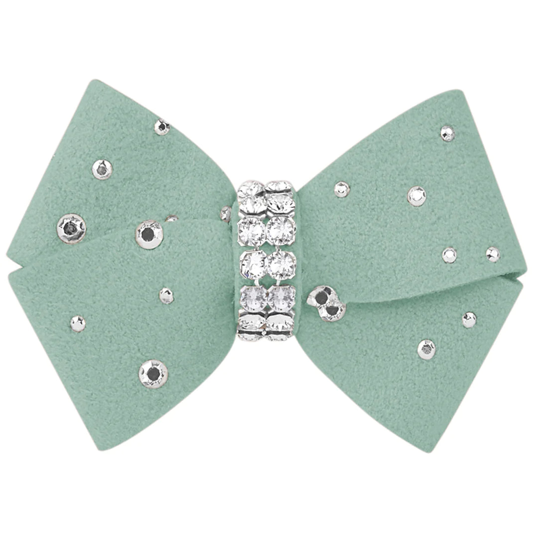 Nouveau Bow Hair Bow with Silver Stardust-