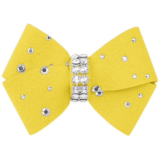 Nouveau Bow Hair Bow with Silver Stardust-XS-Sunshine-