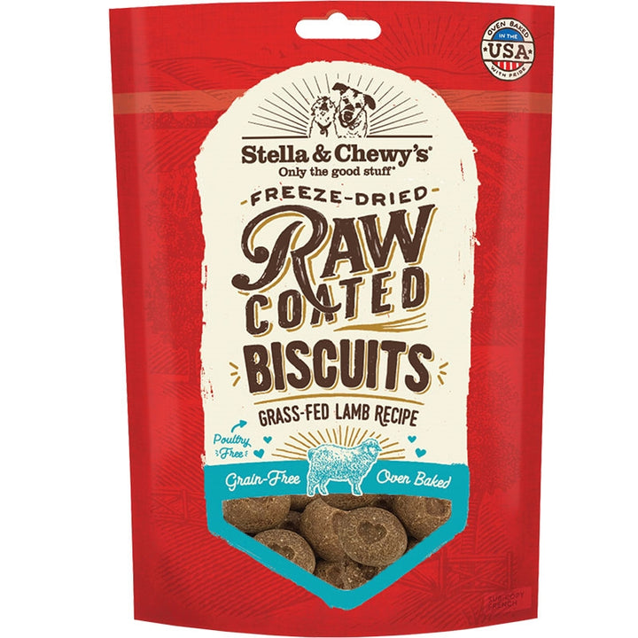 Stella And Chewys Dog Raw Coated Biscuits Lamb-9oz-