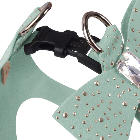 Silver Stardust Tail Bow Step In Harness-Pretty Pastels-