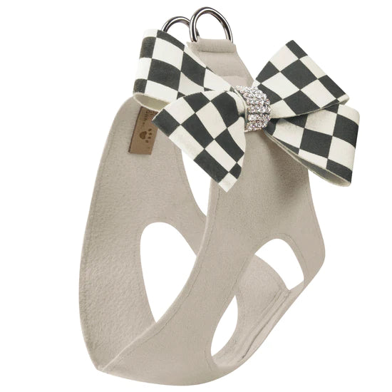 Windsor Check Nouveau Bow Step In Harness- Classic Neutrals-