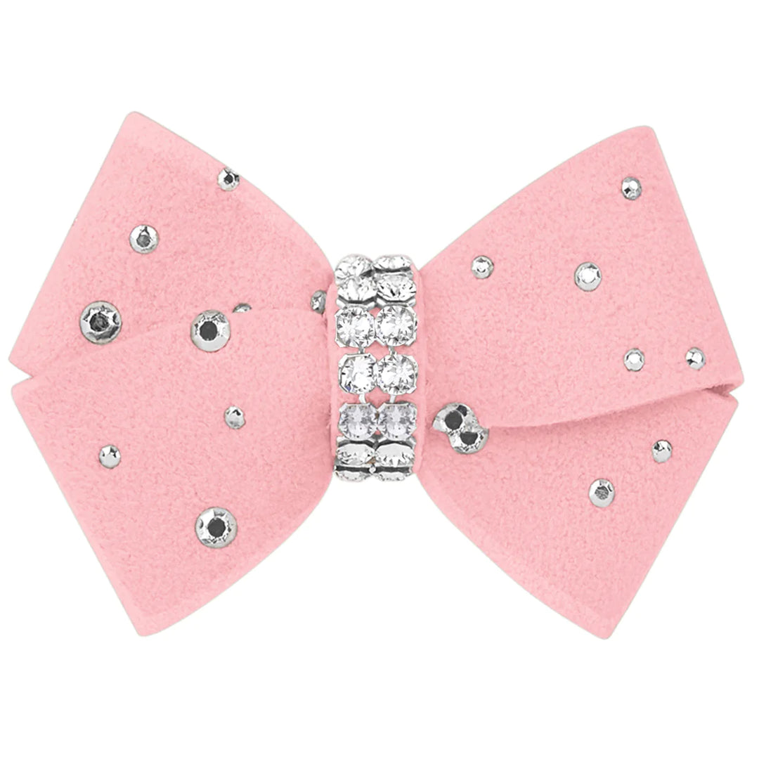 Nouveau Bow Hair Bow with Silver Stardust-