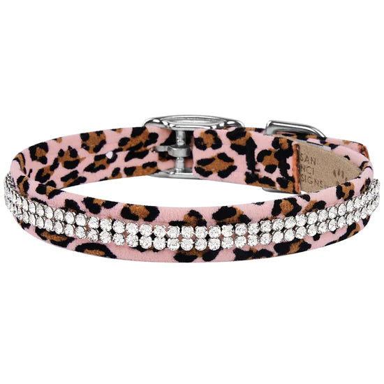 Cheetah Couture 2 Row Giltmore Collar-TC-Pink Cheetah-