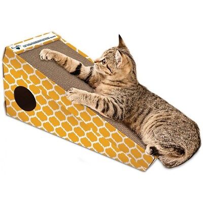 OurPets Cosmic Alpine Cat Scratcher Brown, Yellow 1ea-