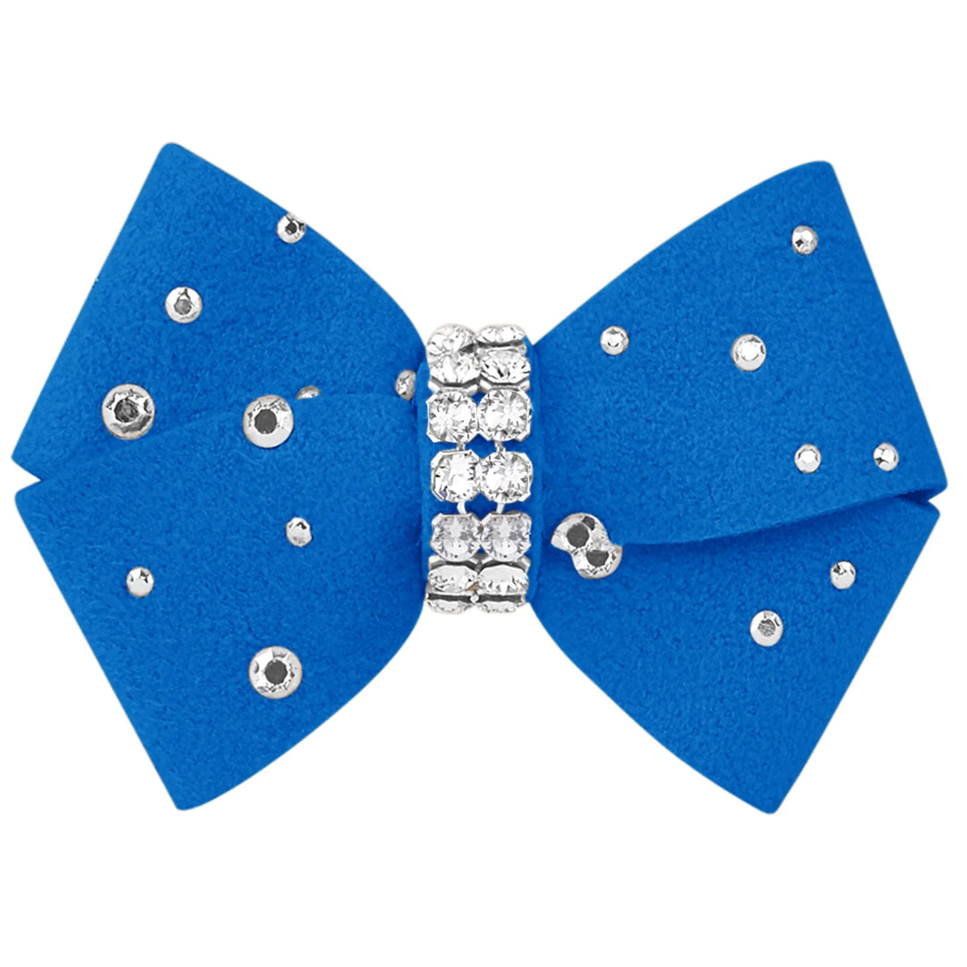 Nouveau Bow Hair Bow with Silver Stardust-