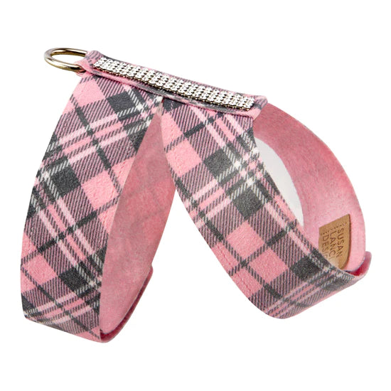 Scotty Plaid 4 Row Giltmore Tinkie Harness-TC-Puppy Pink Plaid-