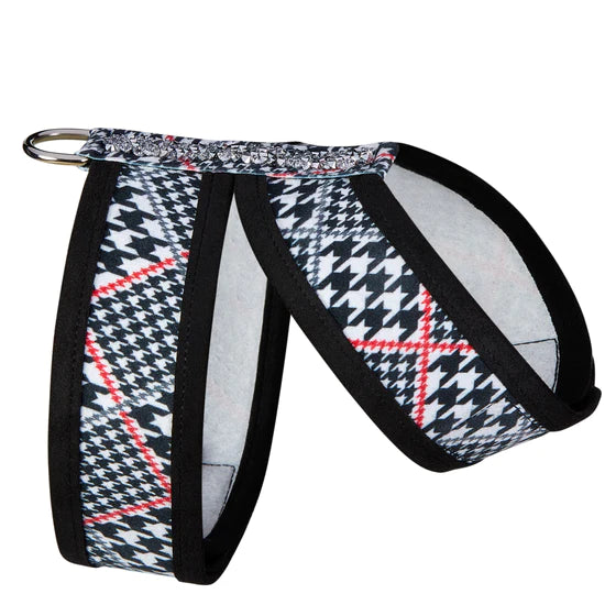 Crystal Rocks Tinkie Harness with Black Trim-TC-Classic Glen Houndstooth-