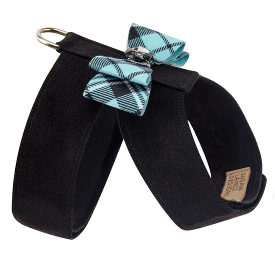 Scotty Tiffi Plaid Big Bow Tinkie Harness-TC-Black-