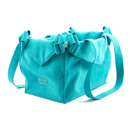 Montego Blue Double Nouveau Bow Luxury Carrier-1-Montego Blue-