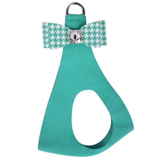 Bimini Houndstooth Big Bow Step In Harness-TC-Bimini Blue-