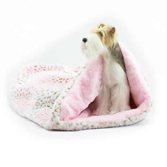 Pink Lynx with Puppy Pink Shag Cuddle Cup-