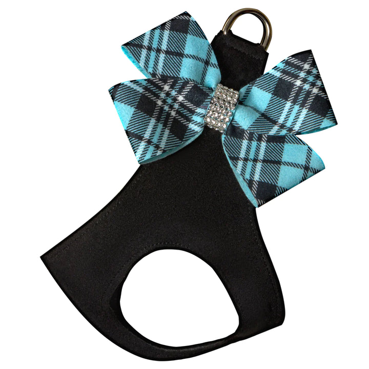 Scotty Tiffi Plaid Nouveau Bow Step In Harness-TC-Black-