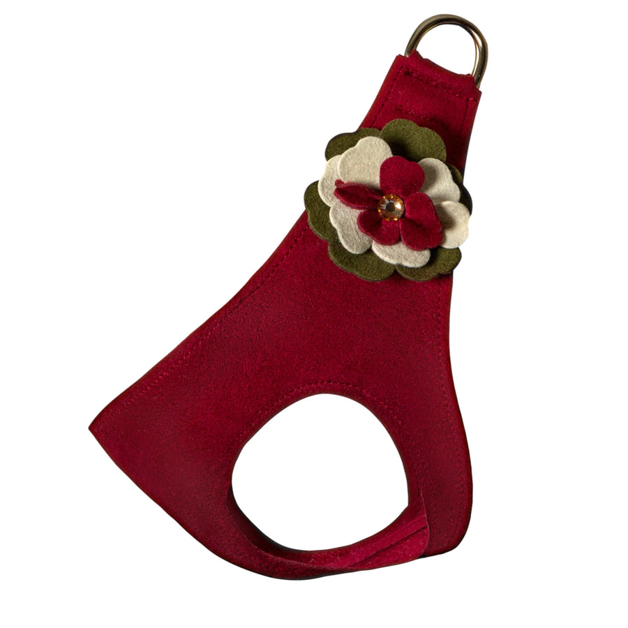 Falling Leaves Flower Step In Harness-TC-Burgundy-