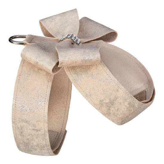 Champagne Glitzerati Nouveau Bow Tinkie Harness-TC-Champagne Glitzerati-