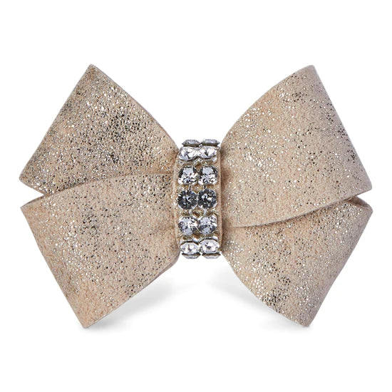 Glitzerati Nouveau Bow Hair Bow-XS-Champagne Glitzerati-