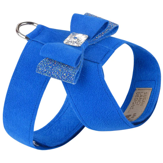 Aurora Borealis Crystal Stellar Big Bow Tinkie Harness-TC-Royal Blue-