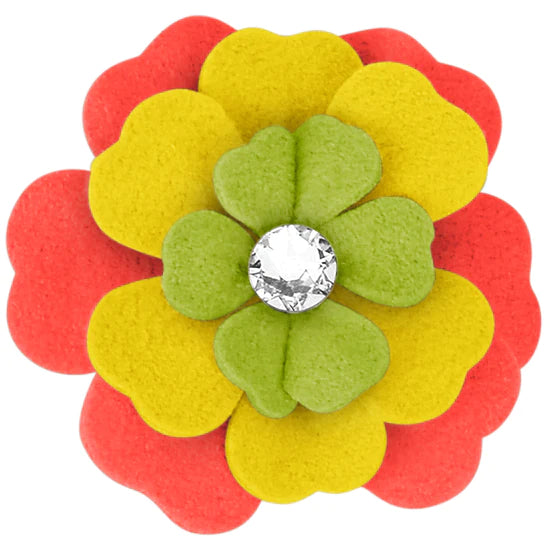 Citrus Flower Hair Bow-1-Assorted-