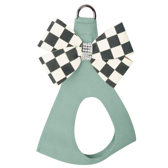 Windsor Check Nouveau Bow Step In Harness-Pretty Pastels-TC-Mint-