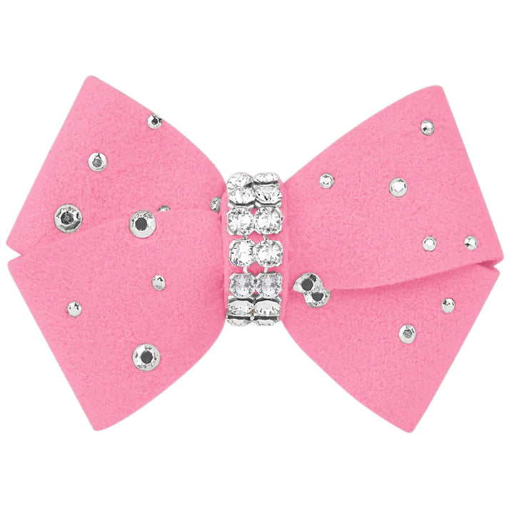 Nouveau Bow Hair Bow with Silver Stardust-