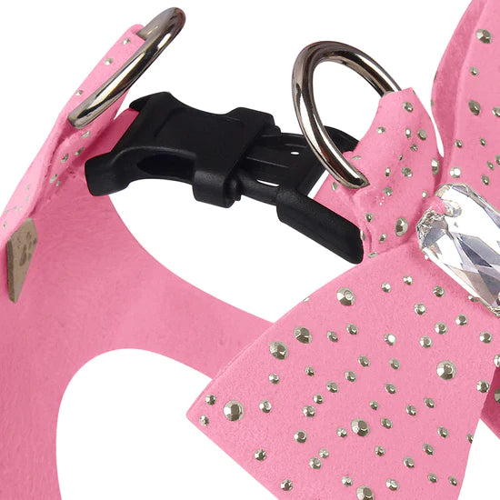 Silver Stardust Tail Bow Step In Harness-Pretty Pastels-