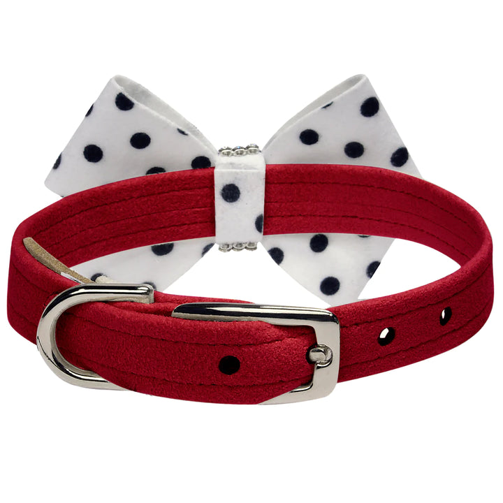 Polka Dot Nouveau Bow Collar-