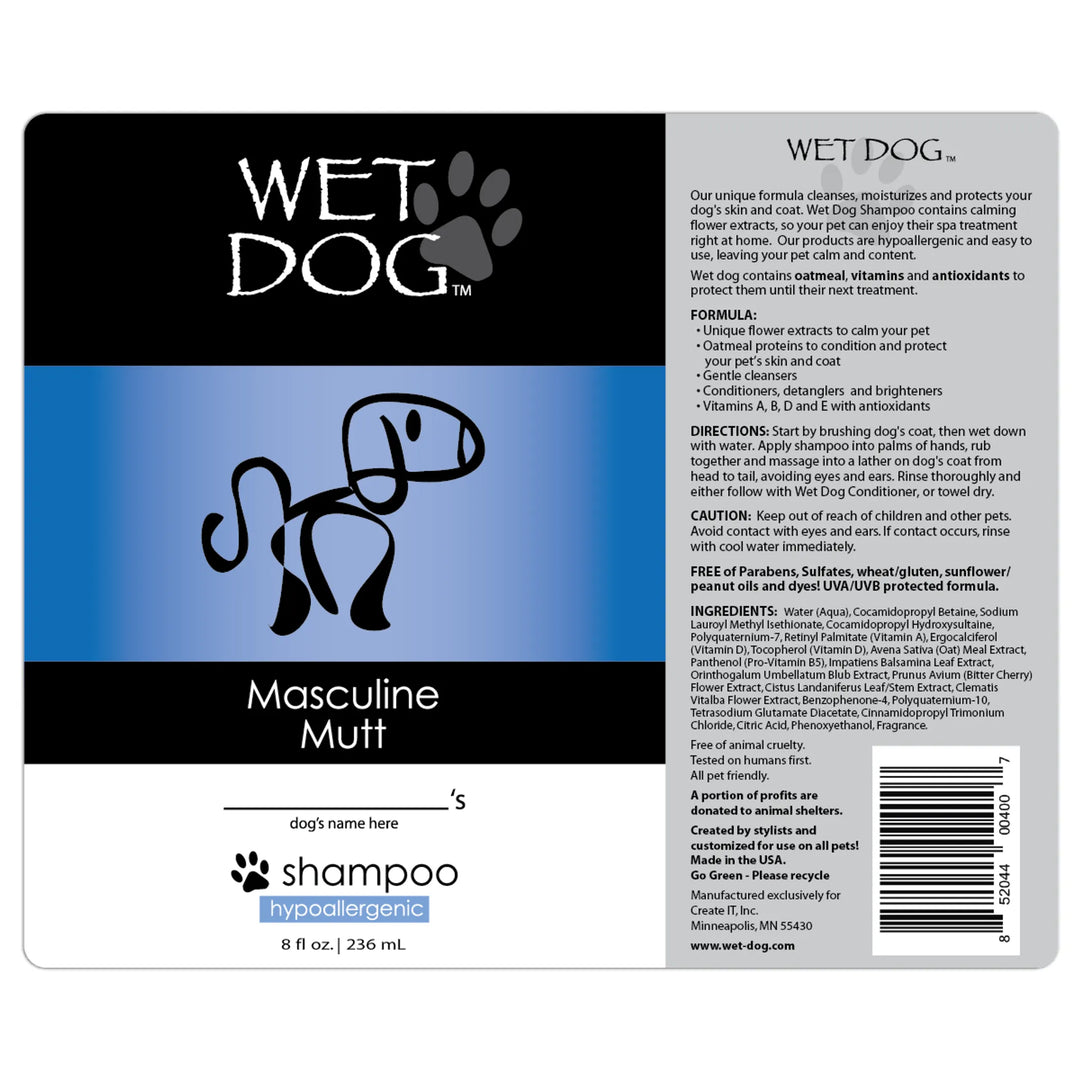 Wet Dog - Masculine Mutt Calming Shampoo for Dogs