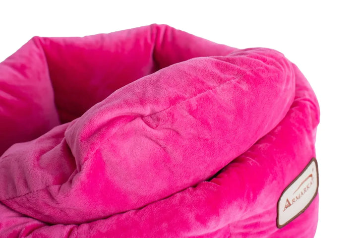 Armarkat Cat Bed, Warm Pet cuddle bed, PInk