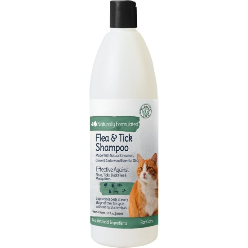 Miracle Care Natural Flea & Tick Shampoo for Cats - 16 oz-