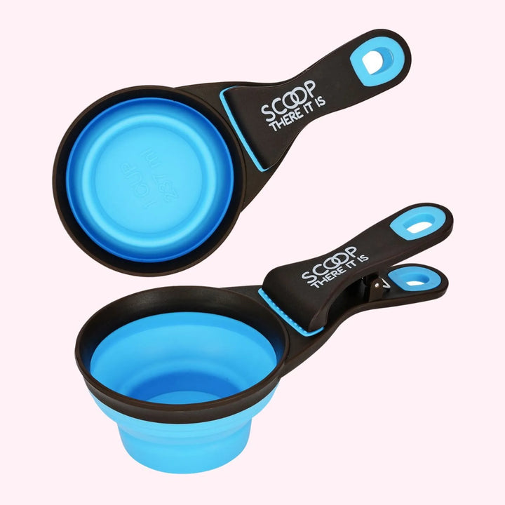 "Scoop There It Is!" Blue Dog Food Scooper