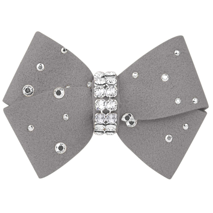 Nouveau Bow Hair Bow with Silver Stardust-