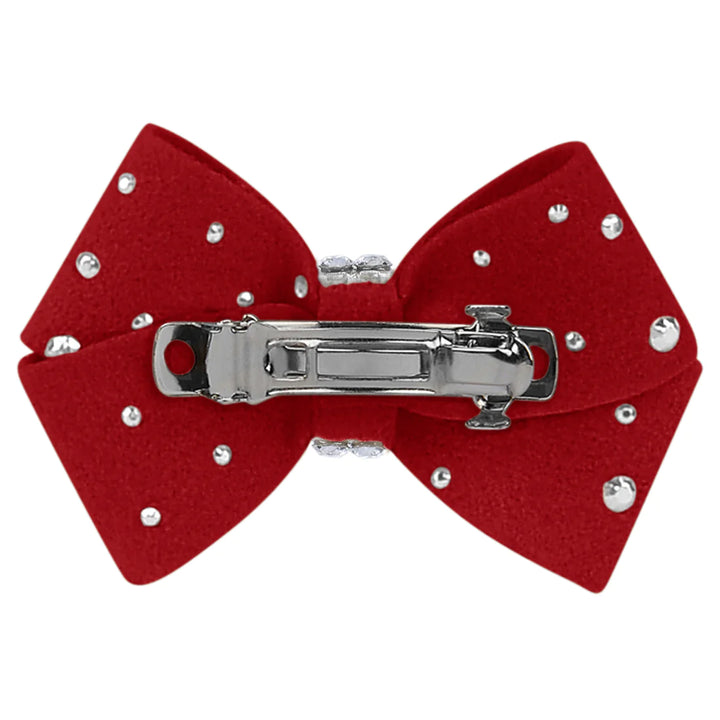 Nouveau Bow Hair Bow with Silver Stardust-