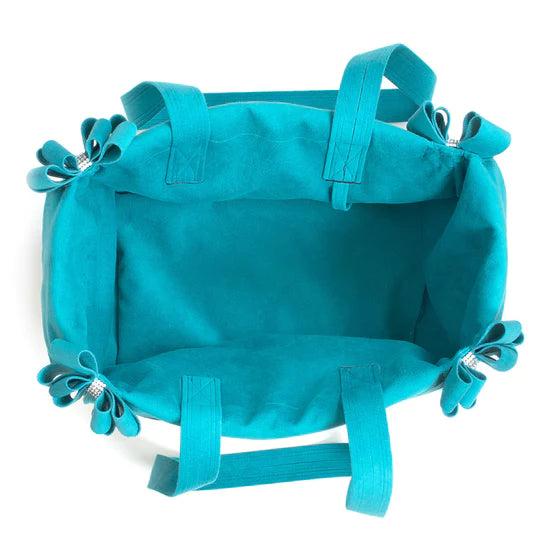 Montego Blue Double Nouveau Bow Luxury Carrier-1-Montego Blue-