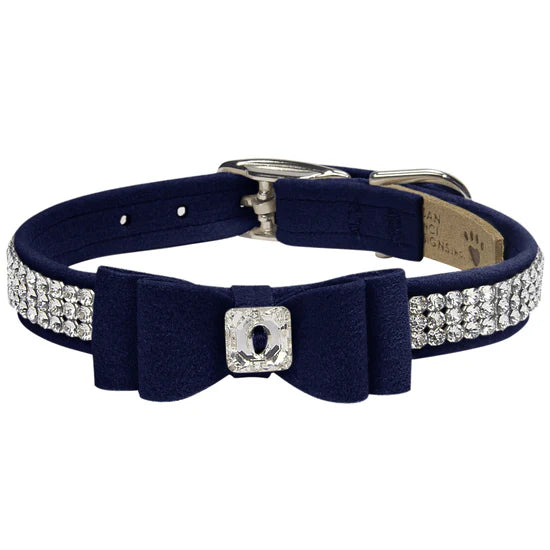 Big Bow 3 Row Giltmore Collar-TC-Indigo-