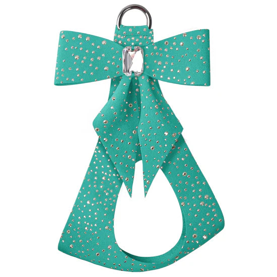 Silver Stardust Tail Bow Step In Harness-Pretty Pastels-TC-Bimini Blue-