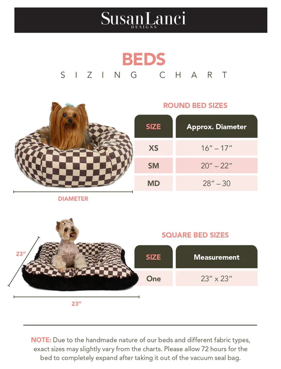 Pink Soft Snow Leopard Bed-